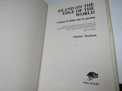 Island on the Edge of the World , Utopian St Kilda and its Passing by Charles Maclean, 1972 book image 4