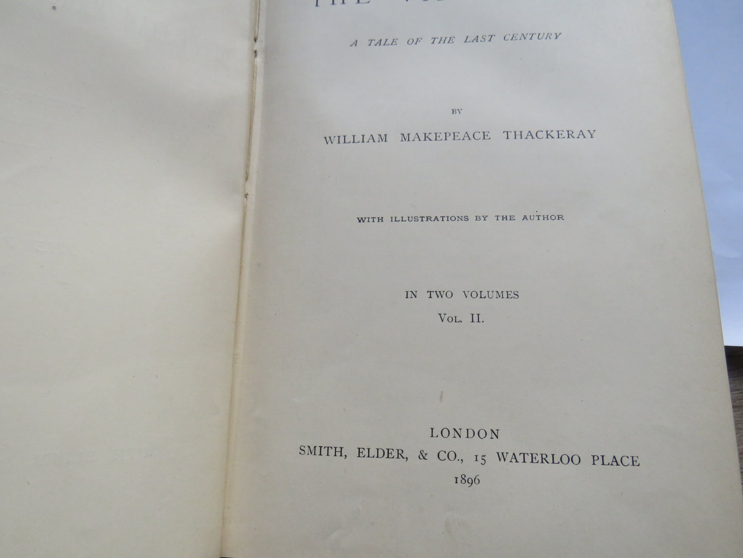 The Virginians A Tale of The Last Century By William Makepeace Thackeray 1896