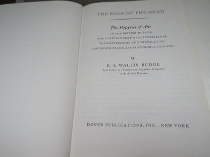 The Book of the Dead, The Papyrus of Ani in the British Museum by E. A. Wallis Budge, 1967 book image 3