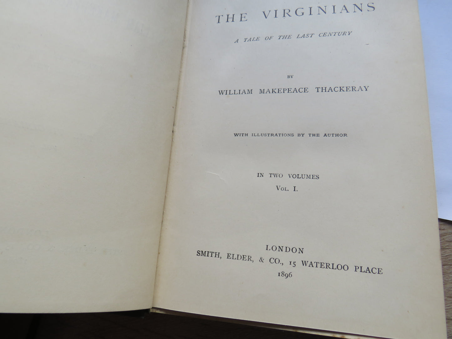 The Virginians A Tale of The Last Century By William Makepeace Thackeray 1896