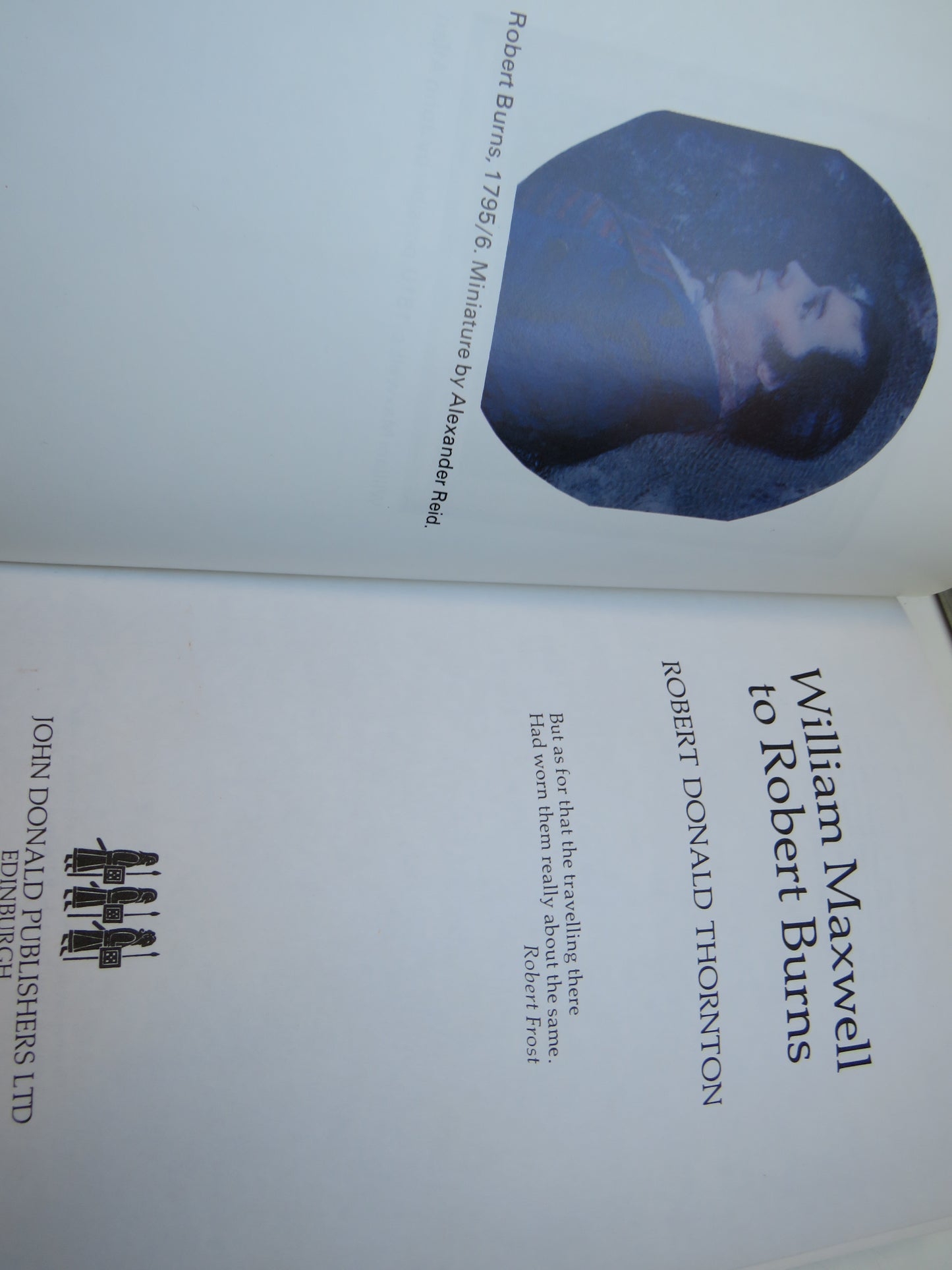 William Maxwell To Robert Burns By Robert Donald Thornton 1979