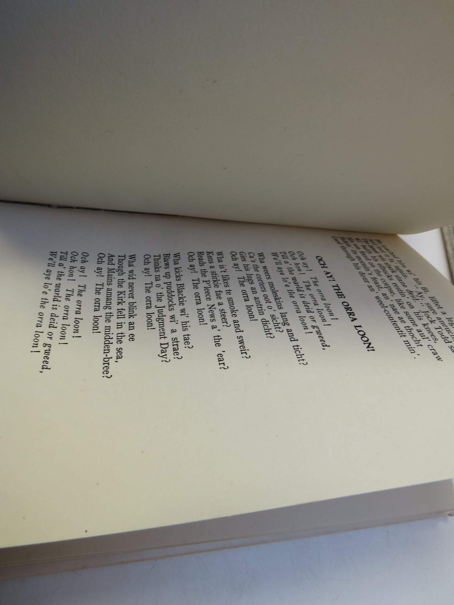 The Orra Loon and Other Poems By J. C. Milne 1956