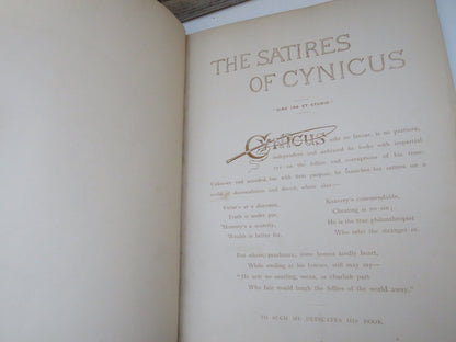The Satire of Cynicus by Martin Anderson, 1890 (First Edition Book) book image 4