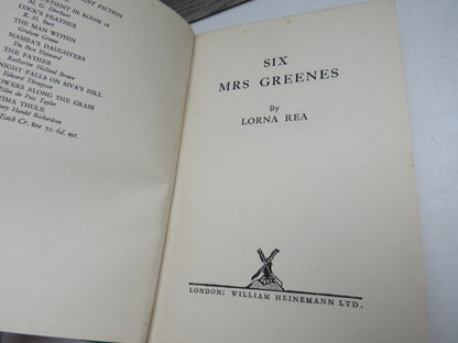 Six Mrs Greenes by Lorna Rea (Fiction Book, 1929) book image 3