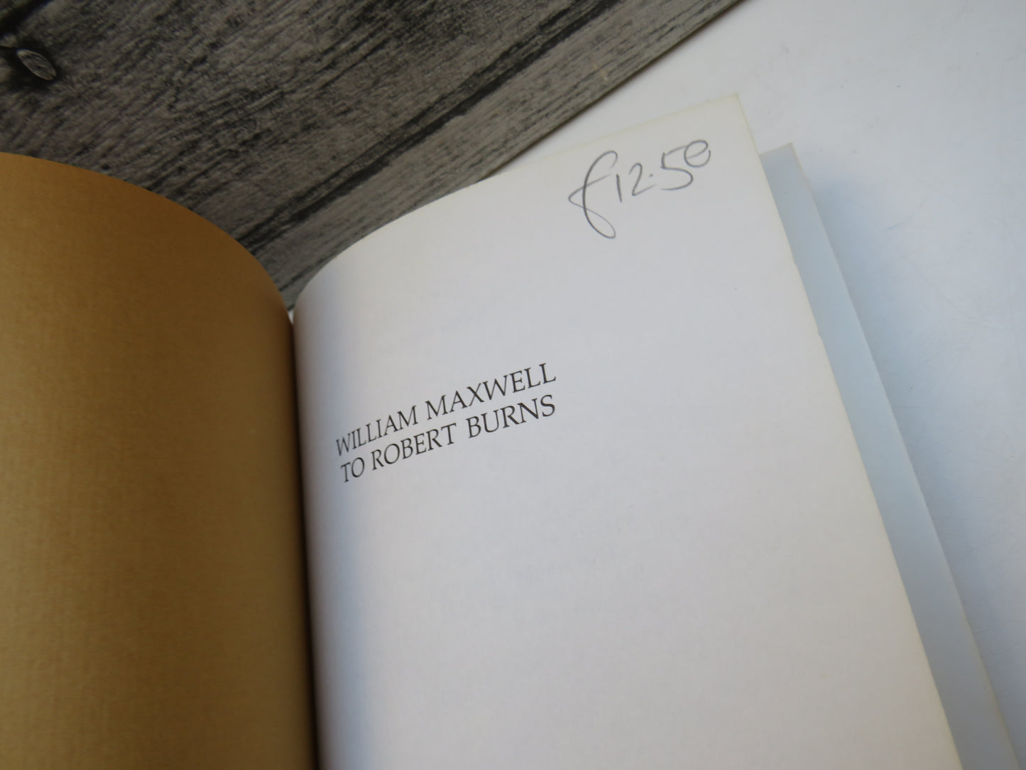 William Maxwell To Robert Burns By Robert Donald Thornton 1979