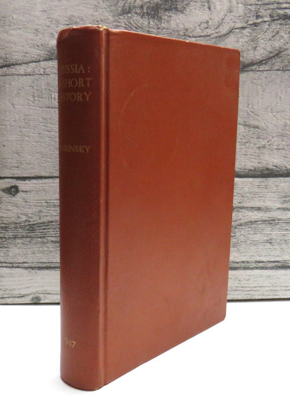 Russia:  A Short History by Michael T. Florinsky, 1964 book front cover
