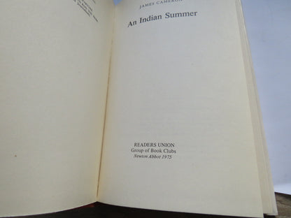 An Indian Summer By James Cameron 1975 book image 2