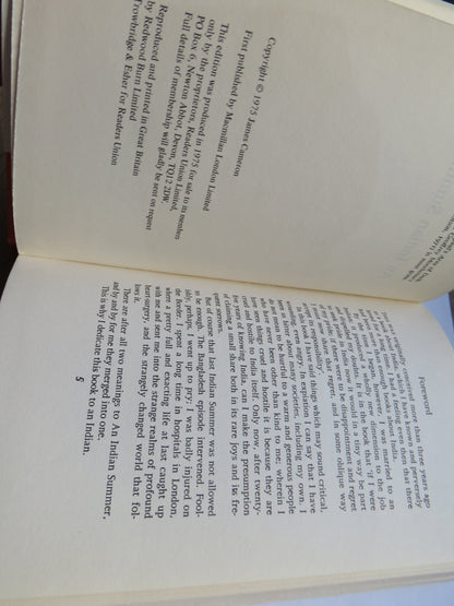 An Indian Summer By James Cameron 1975 book image 3