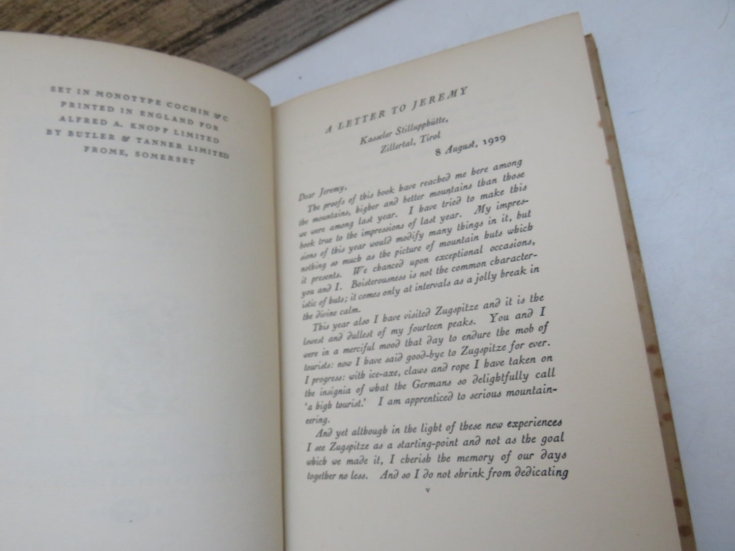 To The Mountains by Anthony Bertram, with Decorations by J. W. Power, 1929