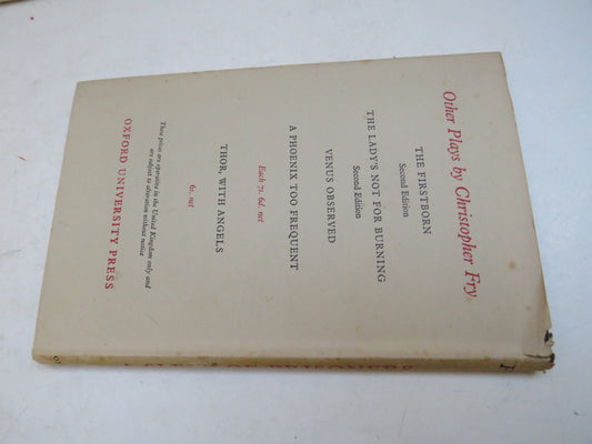 A Sleep of Prisoners, A Play, by Christopher Fry, 1952