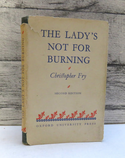 The Lady's Not For Burning by Christopher Fry, 1954 book front cover