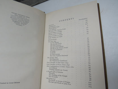 Thomas Fuller Selections with Essays by Charles Lamb and Leslie Stephen, edited by E. K. Broadus (Li book image 4