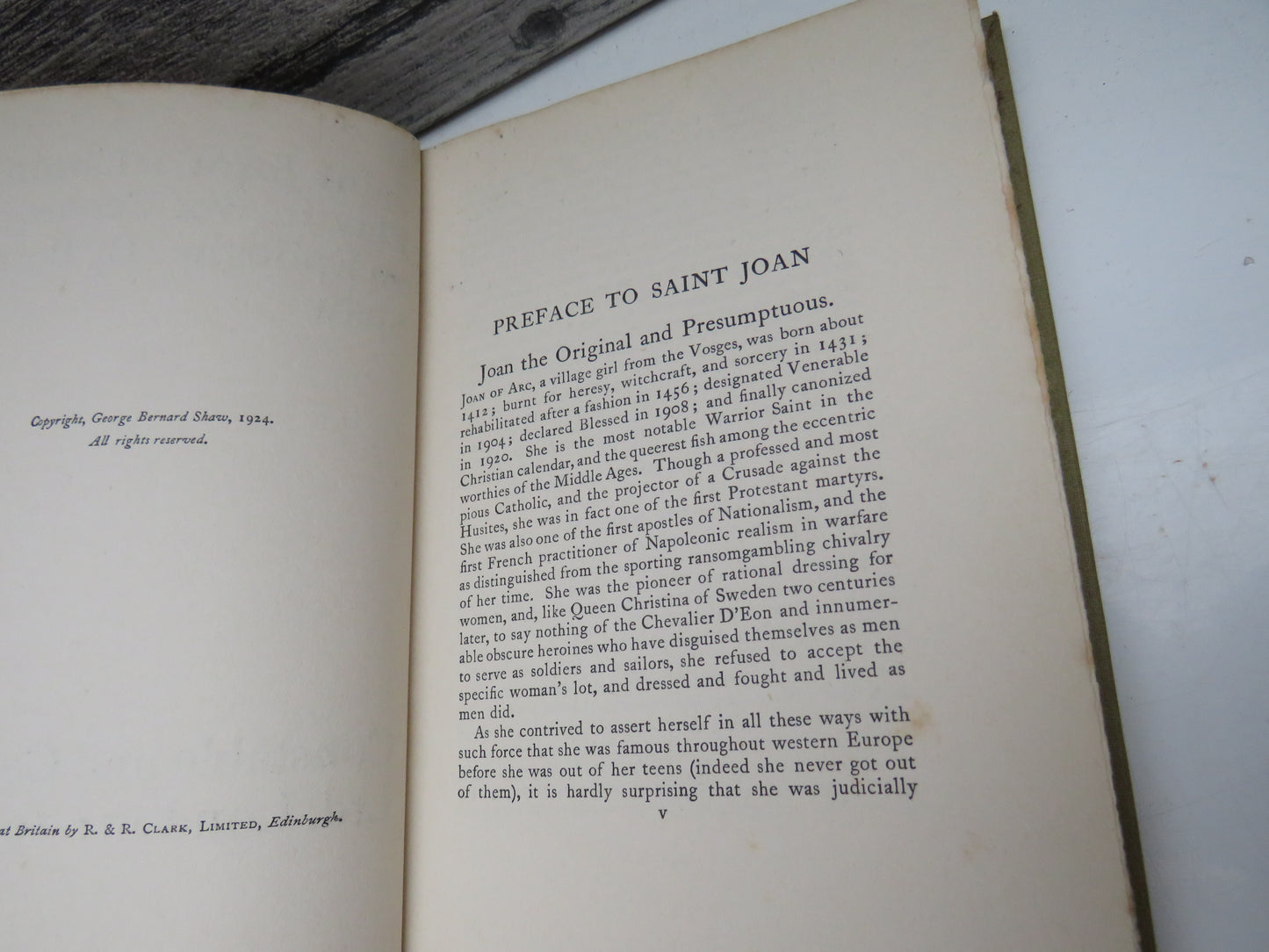 Saint Joan: a Chronicle Play in Six Scenes and an Epilogue by Bernard Shaw (Historical Play, 1924)