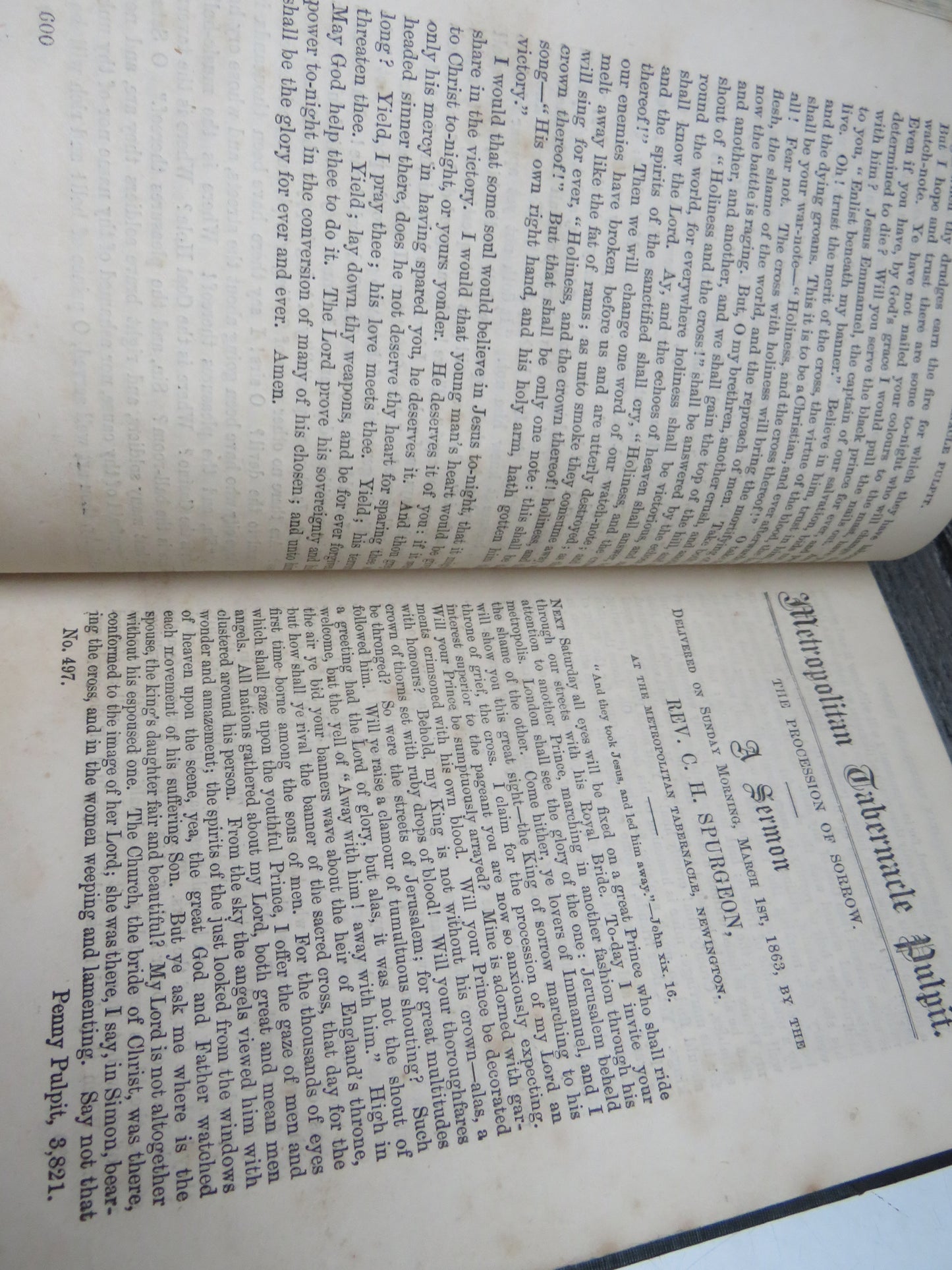Two Letters From C. H. Spurgeon; One To The Evangelical Alliance Signifying His Withdrawal From That Association and Another To The Christian Public