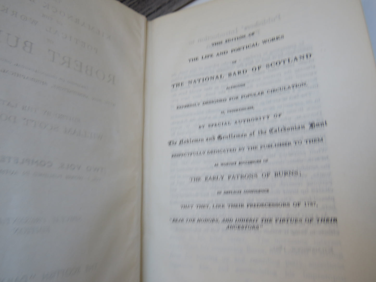 The Kilmarnock Edition of the Poetical Works of Robert Burns 1938