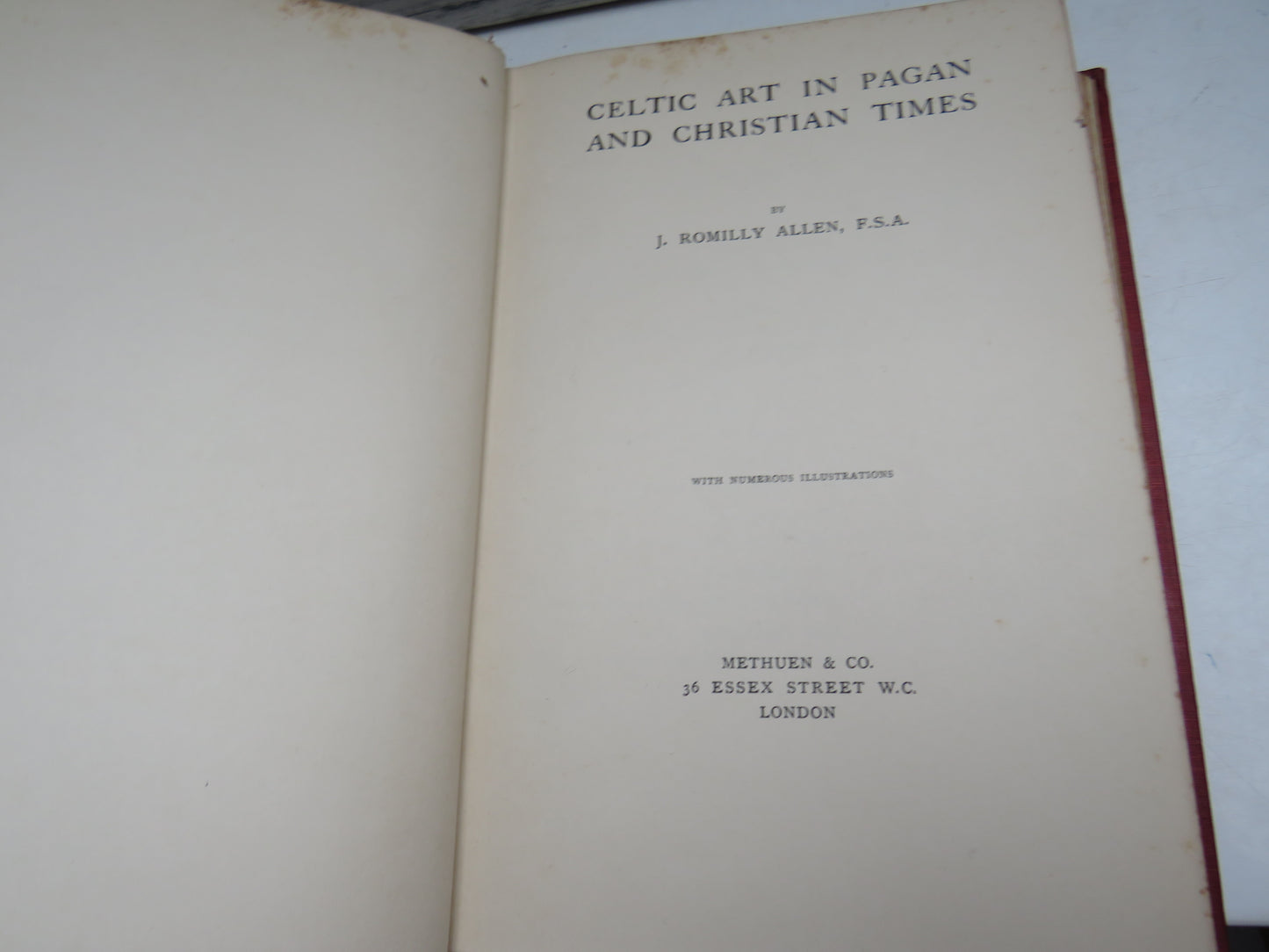 Celtic Art In Pagan and Christian Times By J. Romilly Allen 1904