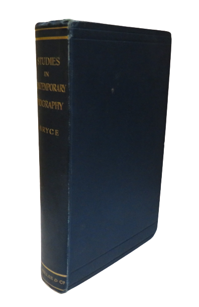 Studies In Contemporary Biography By James Bryce 1903 book front cover