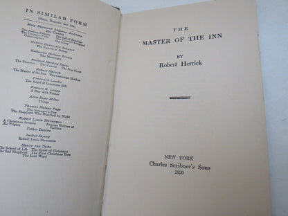 The Master of the Inn by Robert Herrick, 1920 book image 3