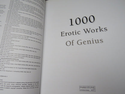 1000 Erotic Works of Genius 2008 book image 3