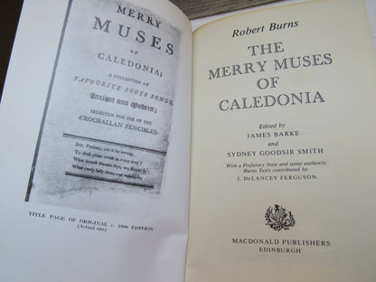 The Merry Muses of Caledonia By Robert Burns Edited By James Barke and Sydney Goodsir Smith 1982
