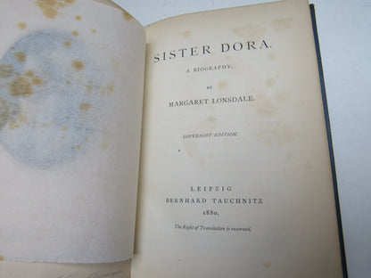 Sister Dora A Biography By Margaret Lonsdale 1880