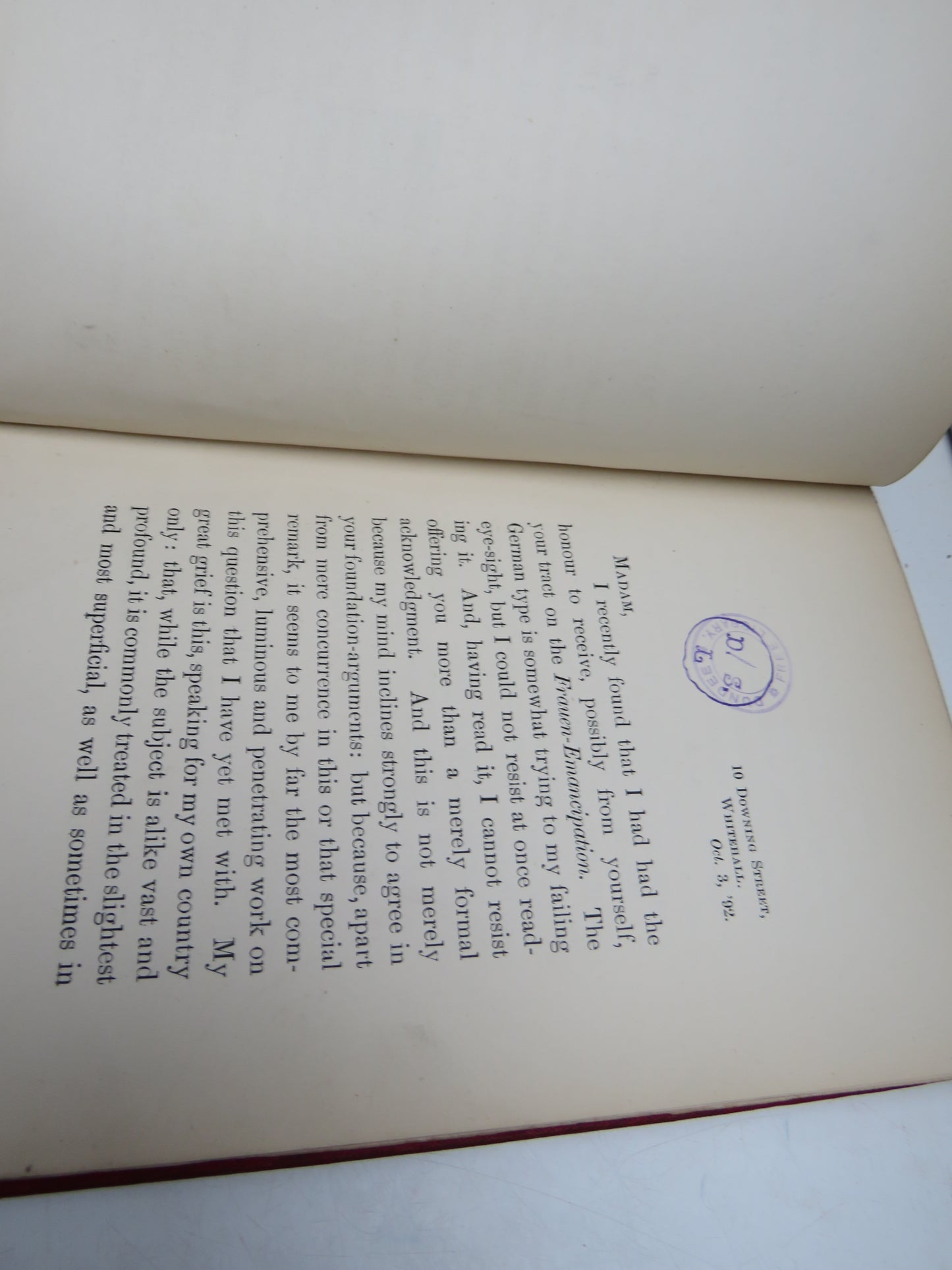 The Emancipation of Women and Its Probable Consequences By Adele Crepaz 1893
