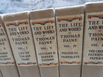 The Life and Works of Thomas Paine edited by William M. Van der Weyde, Complete Set Volumes 1-10, 19 book image 3