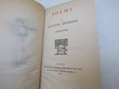 Poems by Austin Dobson (Selected) 1905 book image 3