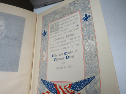 The Life and Works of Thomas Paine edited by William M. Van der Weyde, Complete Set Volumes 1-10, 19 book image 8