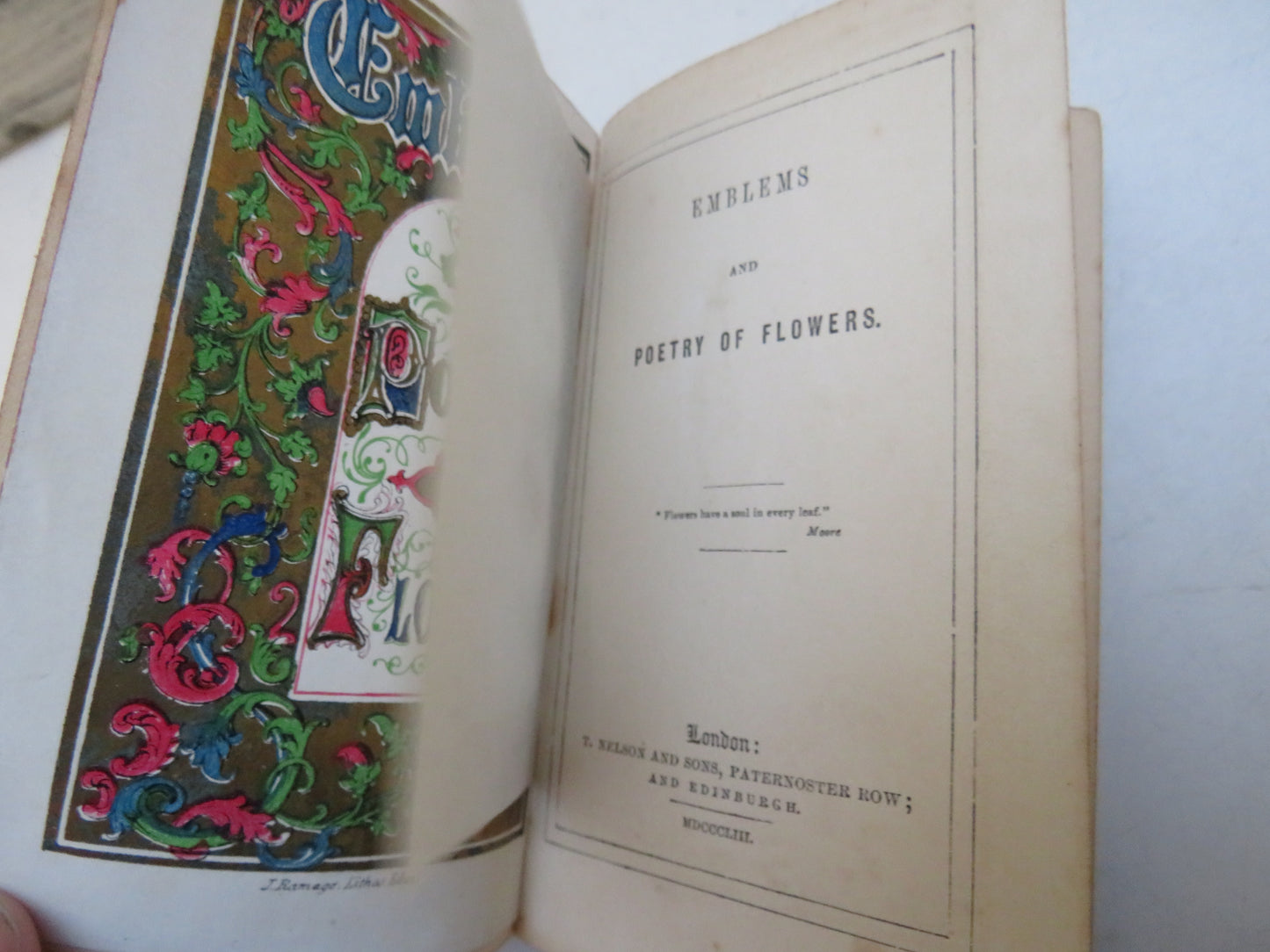 Emblems and Poetry of Flowers, 1853