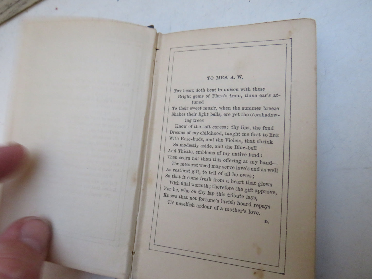 Emblems and Poetry of Flowers, 1853