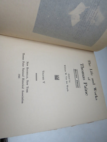 The Life and Works of Thomas Paine edited by William M. Van der Weyde, Complete Set Volumes 1-10, 19 book image 11