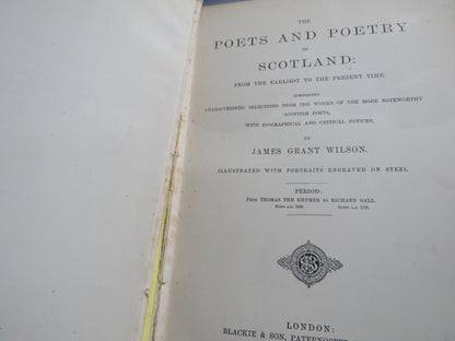The Poets and Poetry of Scotland By James Grant Wilson 1876-77 book image 3