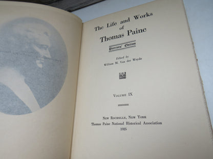 The Life and Works of Thomas Paine edited by William M. Van der Weyde, Complete Set Volumes 1-10, 19 book image 15