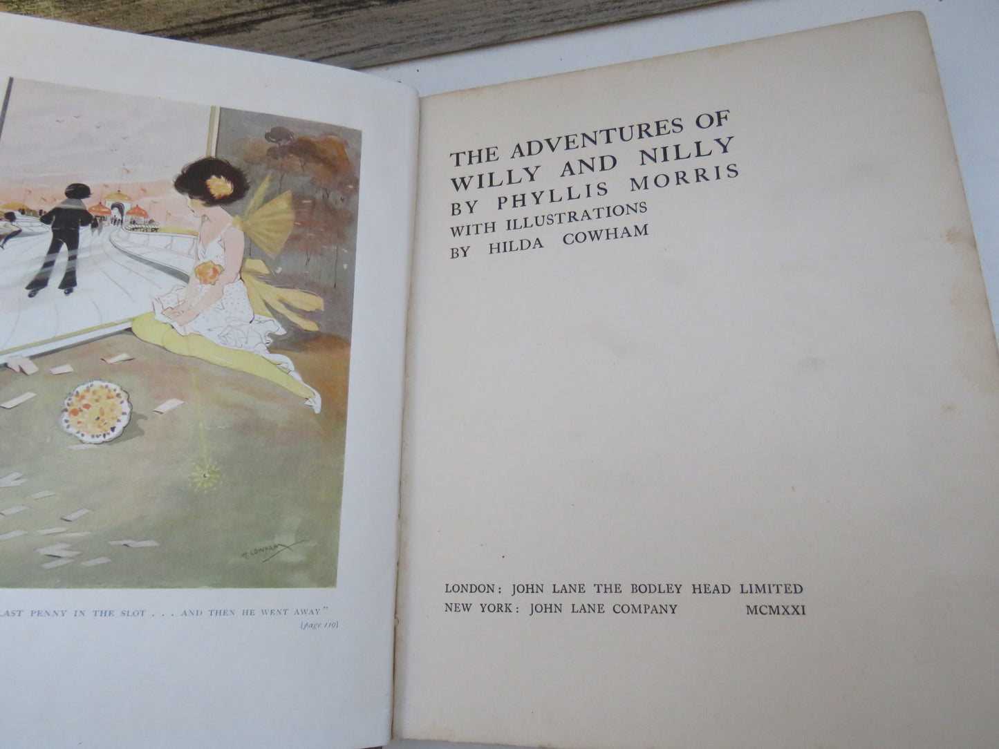 The Adventures of Willy and Nilly by Phyllis Morris, with Illustrations by Hilda Cowham, 1921