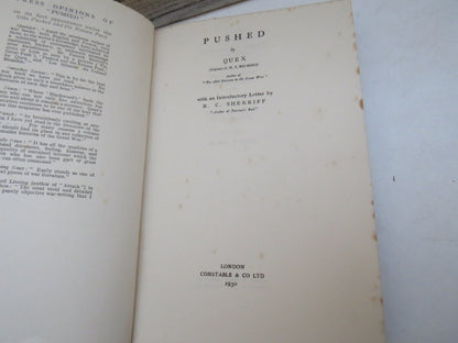 Pushed and The Return Push by Quex (Captain G. H. F. Nichols) with an introduction from R. C. Sherri book image 3