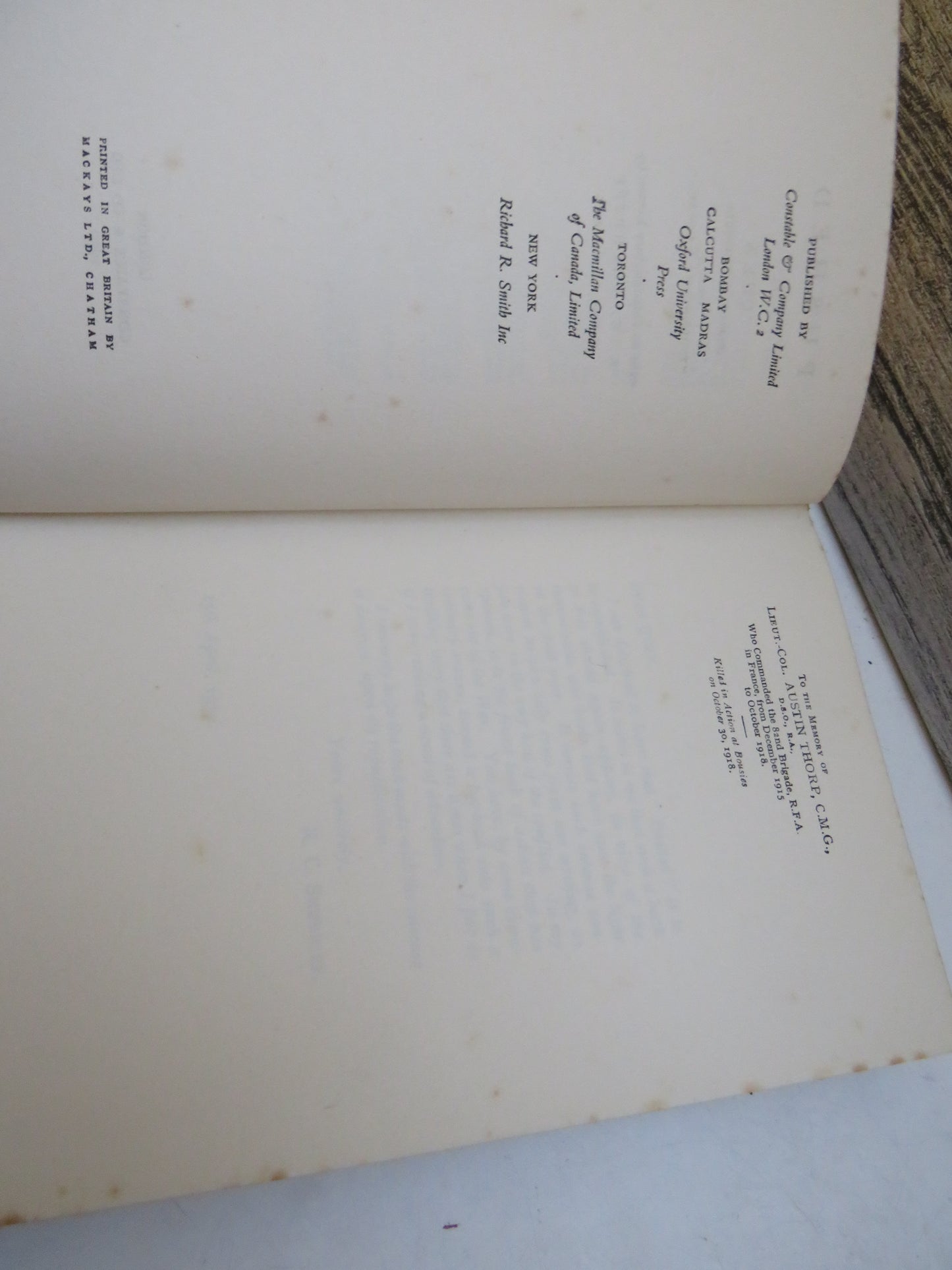 Pushed and The Return Push by Quex (Captain G. H. F. Nichols) with an introduction from R. C. Sherriff, 1930