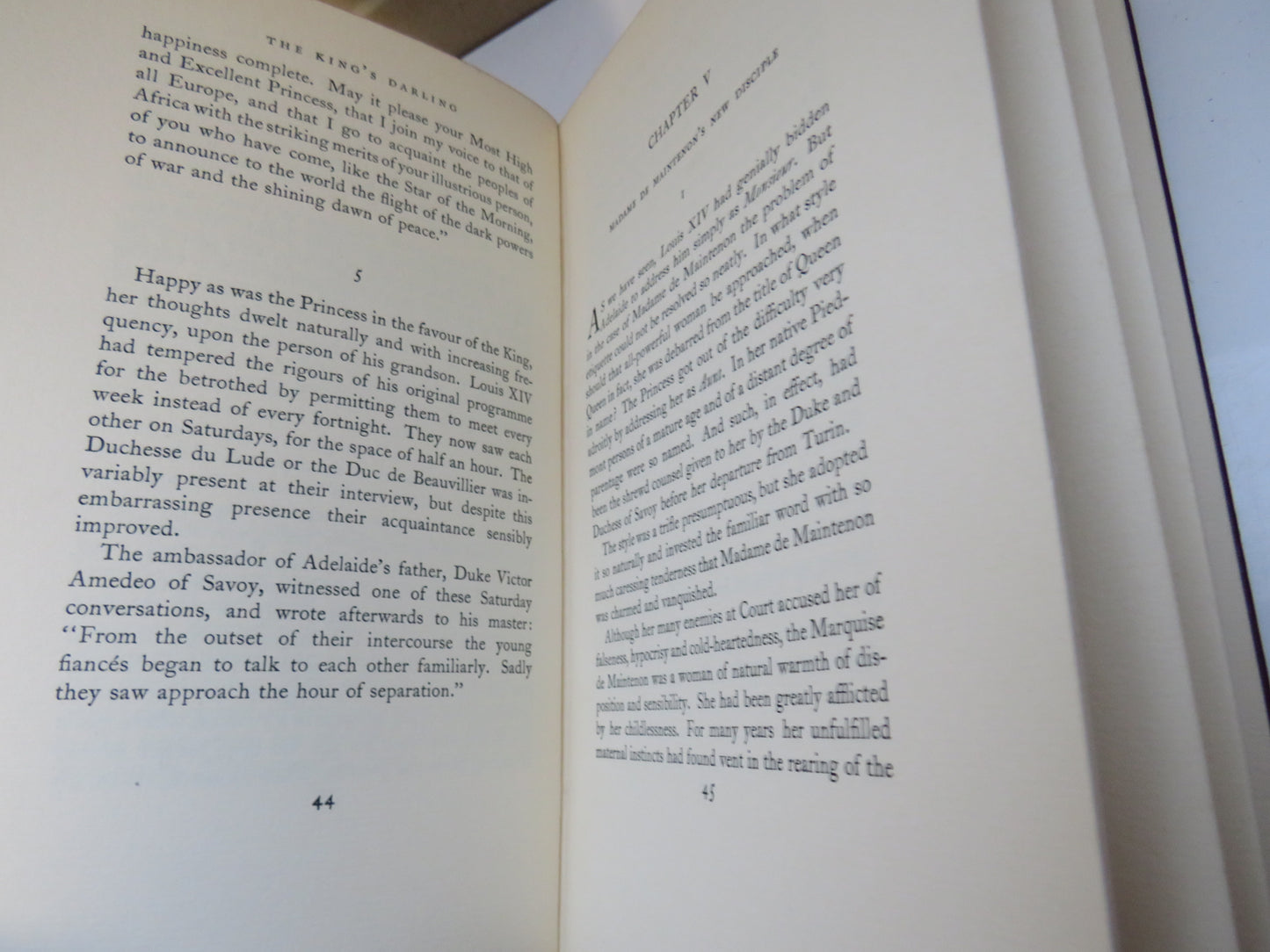 The King's Darling, Adelaide of Savoy Duchess of Burgundy and Mother of Louis XV by Lt.-Col Henri Carre, Translated by George Slocombe