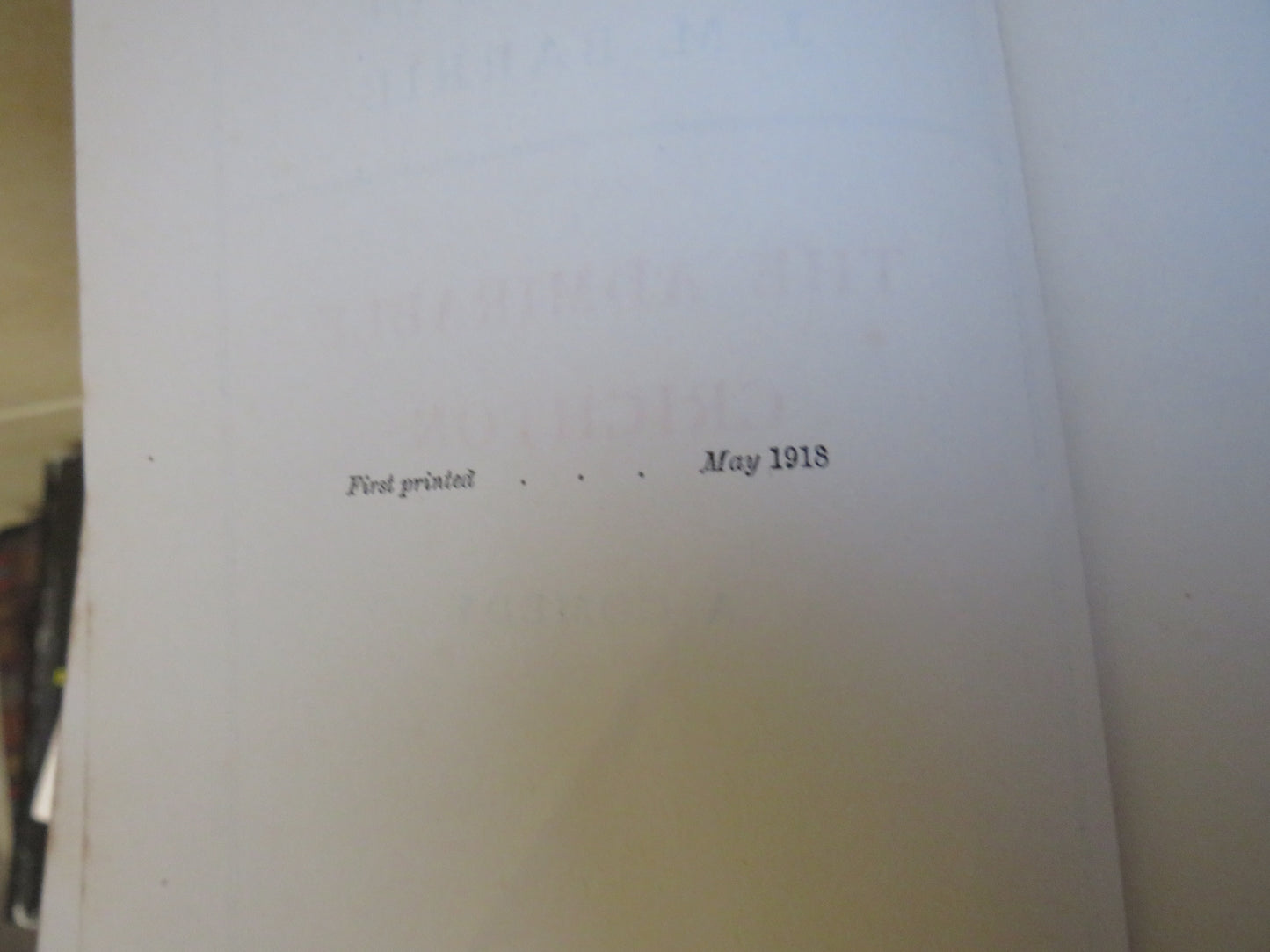 The Plays of J. M. Barrie, The Admirable Crichton, A Comedy, 1932