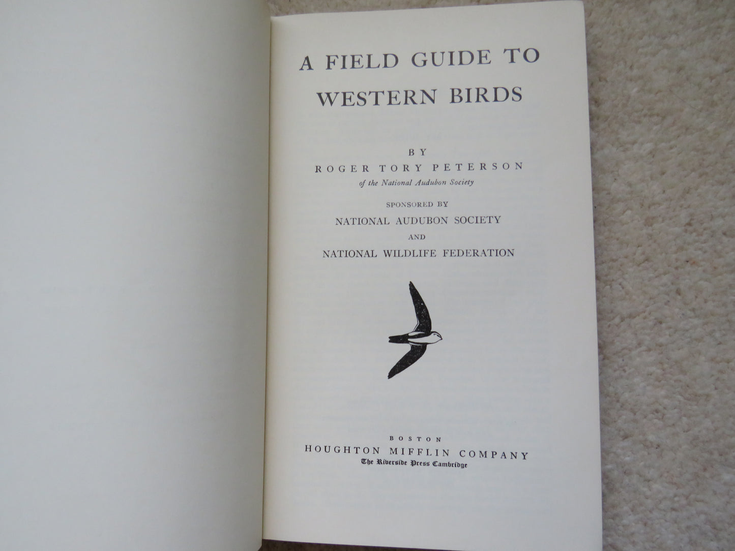A Field Guide To Western Birds By Roger Tory Peterson 1941