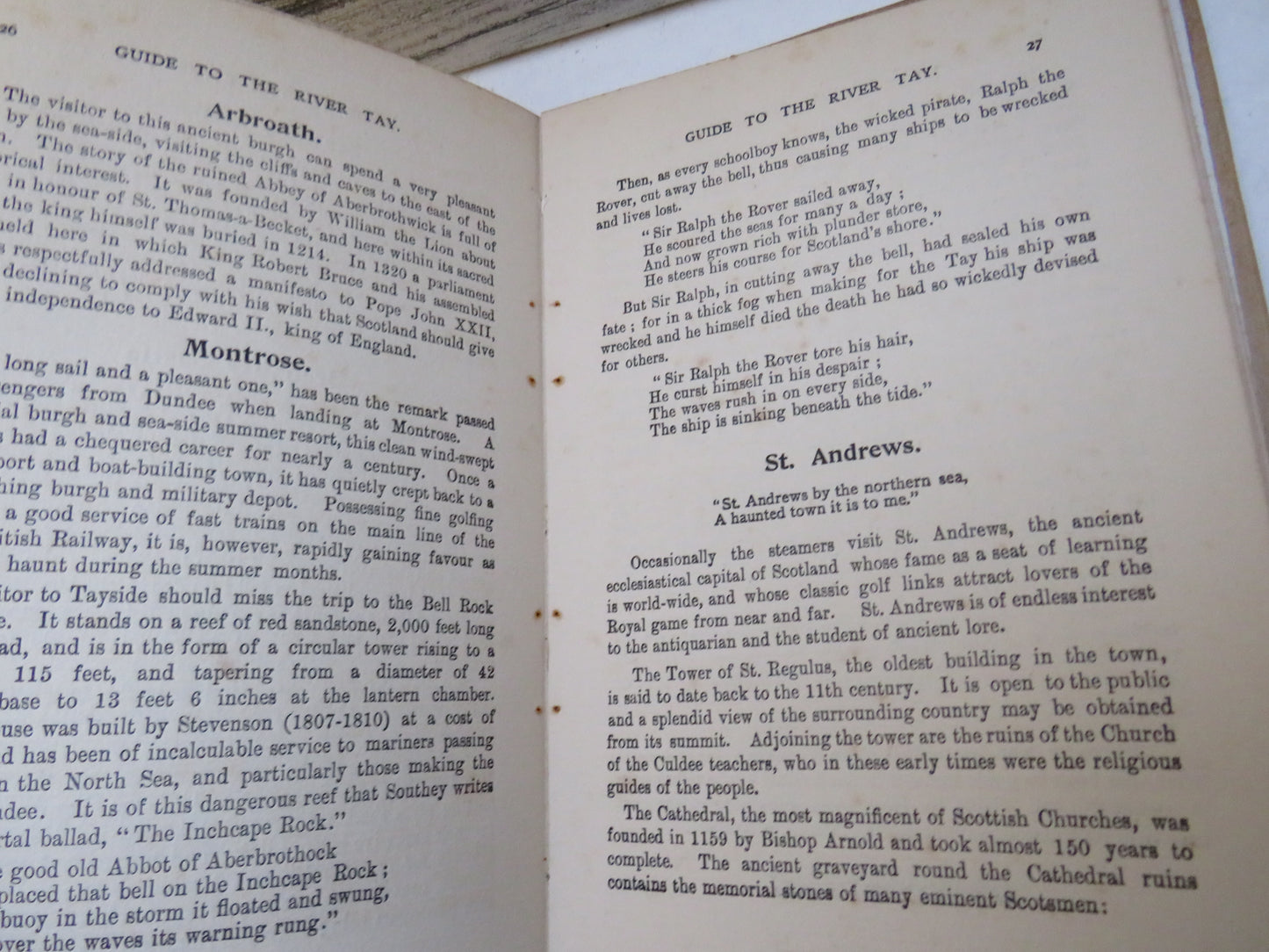The River Tay By William Reid 1906 A Travellers Handbook