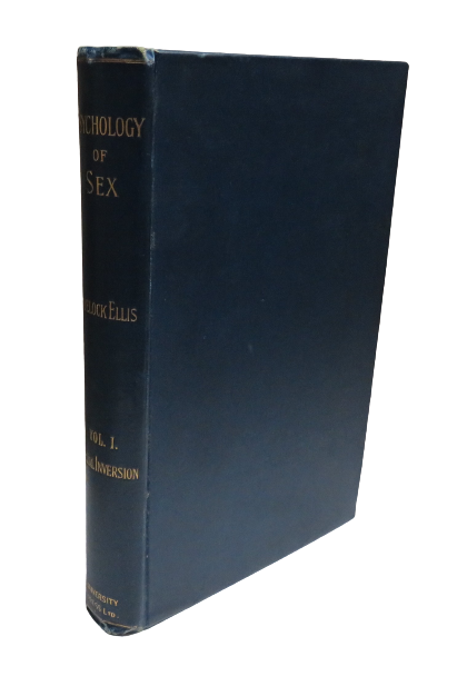 Studies in the Psychology of Sex, Vol I, Sexual Inversion by Havelock Ellis, 1897, First Edition book front cover