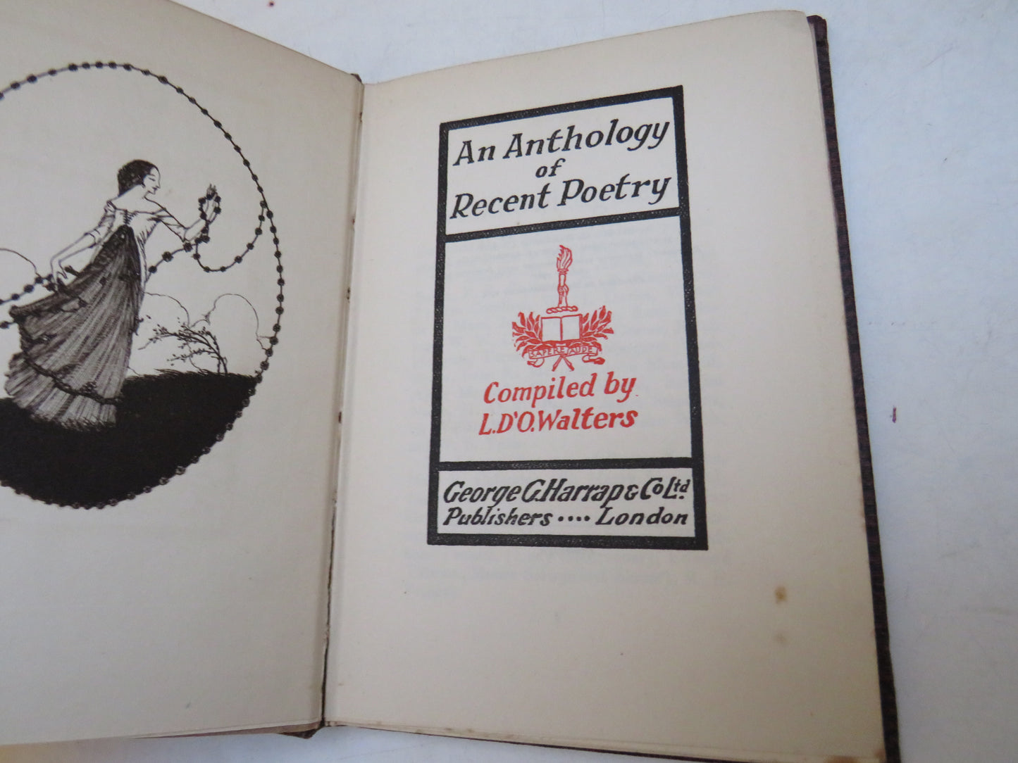 An Anthology of Recent Poetry, compiled by L.D'O. Walters, 1924