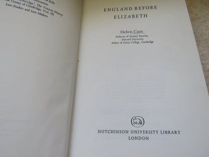 England Before Elizabeth By Helen Cam 1967 book image 4