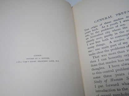 Studies in the Psychology of Sex, Vol I, Sexual Inversion by Havelock Ellis, 1897, First Edition book image 6
