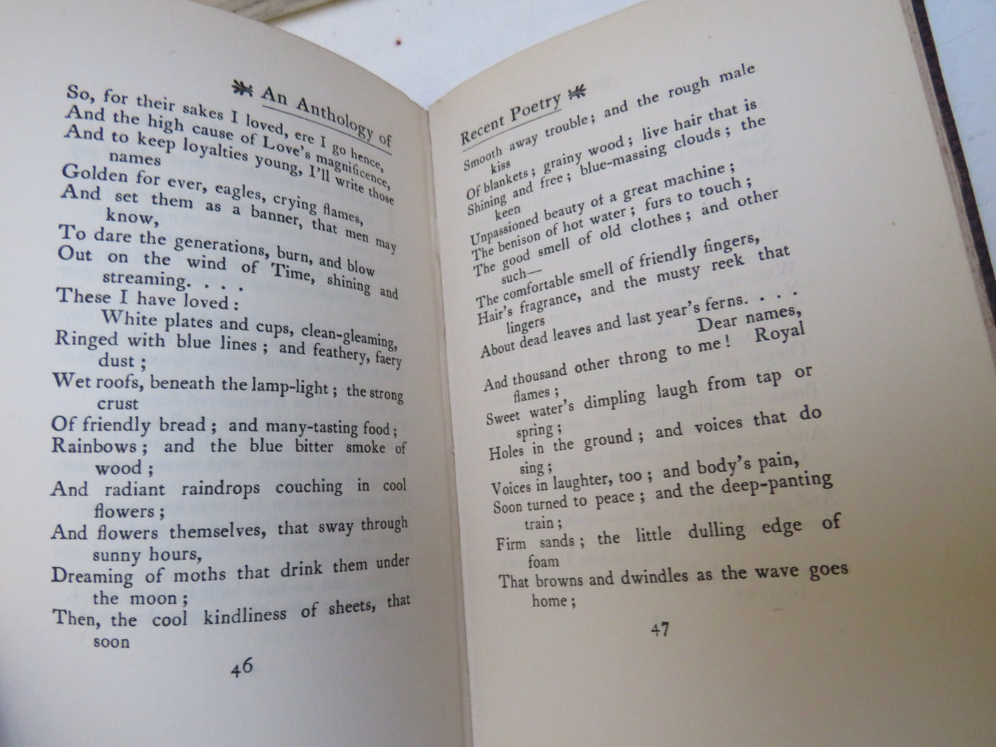 An Anthology of Recent Poetry, compiled by L.D'O. Walters, 1924