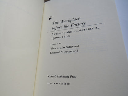 The Workplace Before The Factory Artisans and Proletarians 1500-1800 1993 book image 2