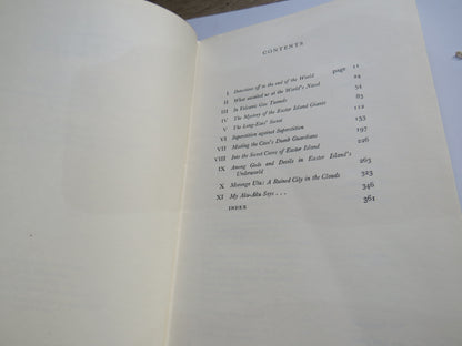 Aku-Aku The Secret of Easter Island By Thor Heyerdahl 1958 book image 4