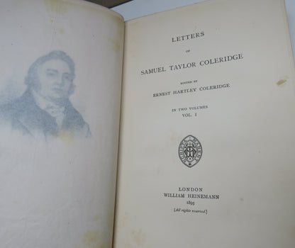 Letters of Samuel Taylor Coleridge Edited By Ernest Hartley Coleridge Vol I 1895 book image 5