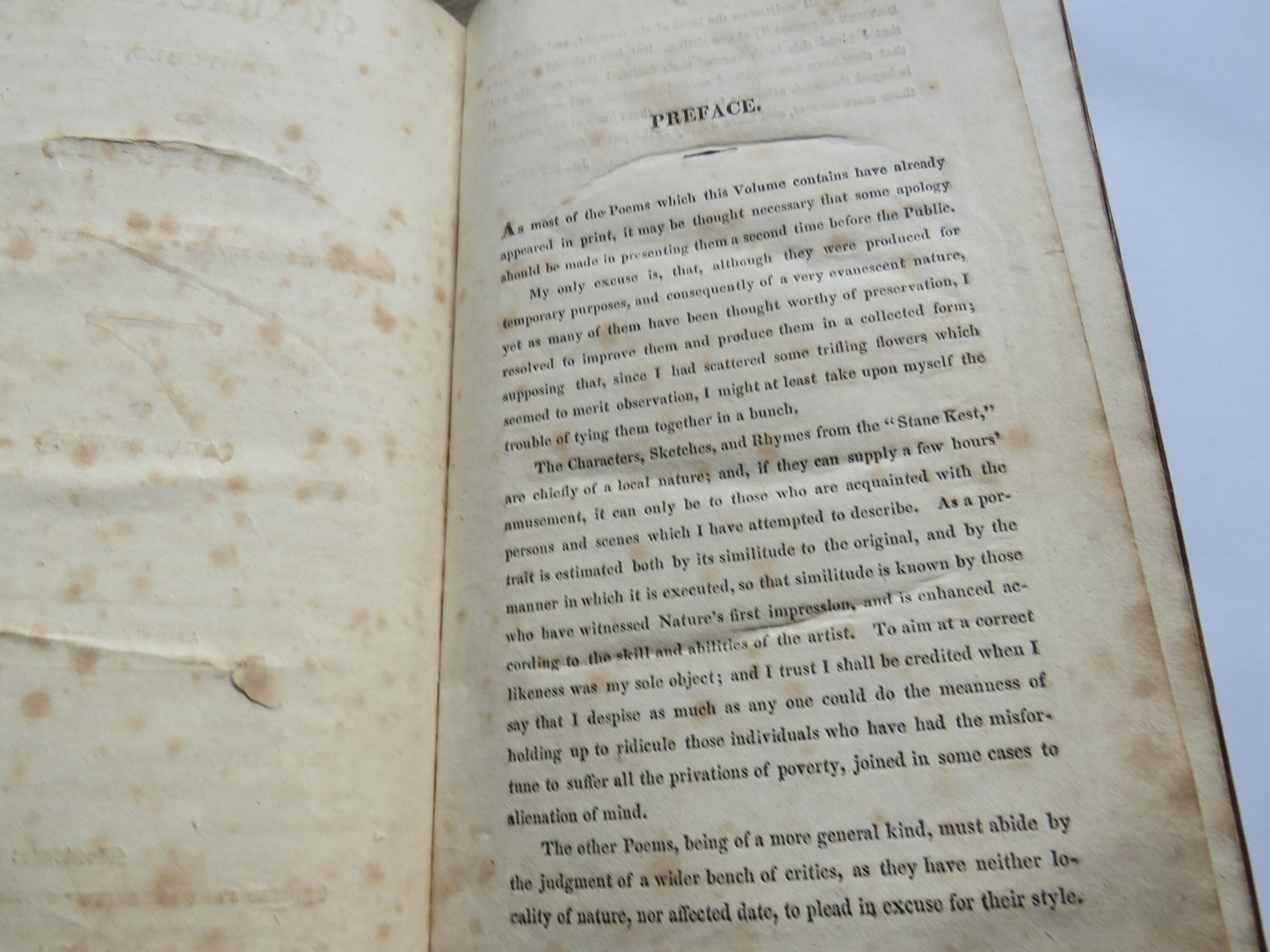 Characters, Sketches, and Other Poems By James Bowick 1824